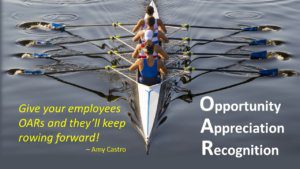 give your employees oars presentations