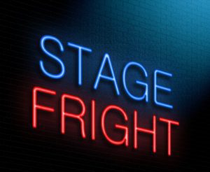 Controlling stage fright