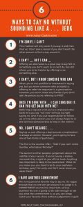 6 ways to say no without sounding like a jerk